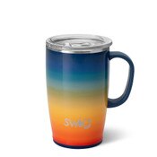 Retro Rainbow 18oz Travel Mug